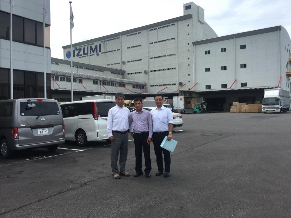 Lãnh đạo Vimexcom làm việc trực tiếp tại nhà máy sản xuất bên Nhật